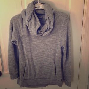 Grey cowl neck sweatshirt